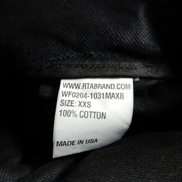 RtA Dallas High Rise CARGO JEANS Pants Size XXS Black Denim NEW $415 - Picture 10 of 13